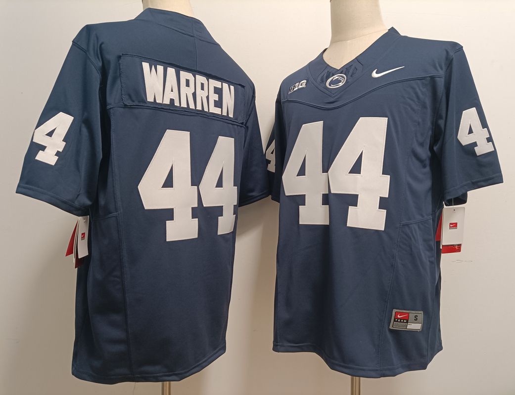 Men Penn State Natty Lions #44 Warren Blue Nike 2025 NCAA Jersey->ncaa teams->NCAA Jersey